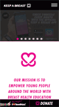 Mobile Screenshot of keep-a-breast.org