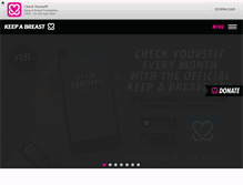 Tablet Screenshot of keep-a-breast.org